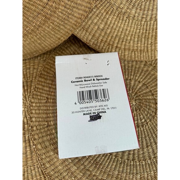 Santa Claus, ceramic bowl and spreader new - Picture 6 of 8